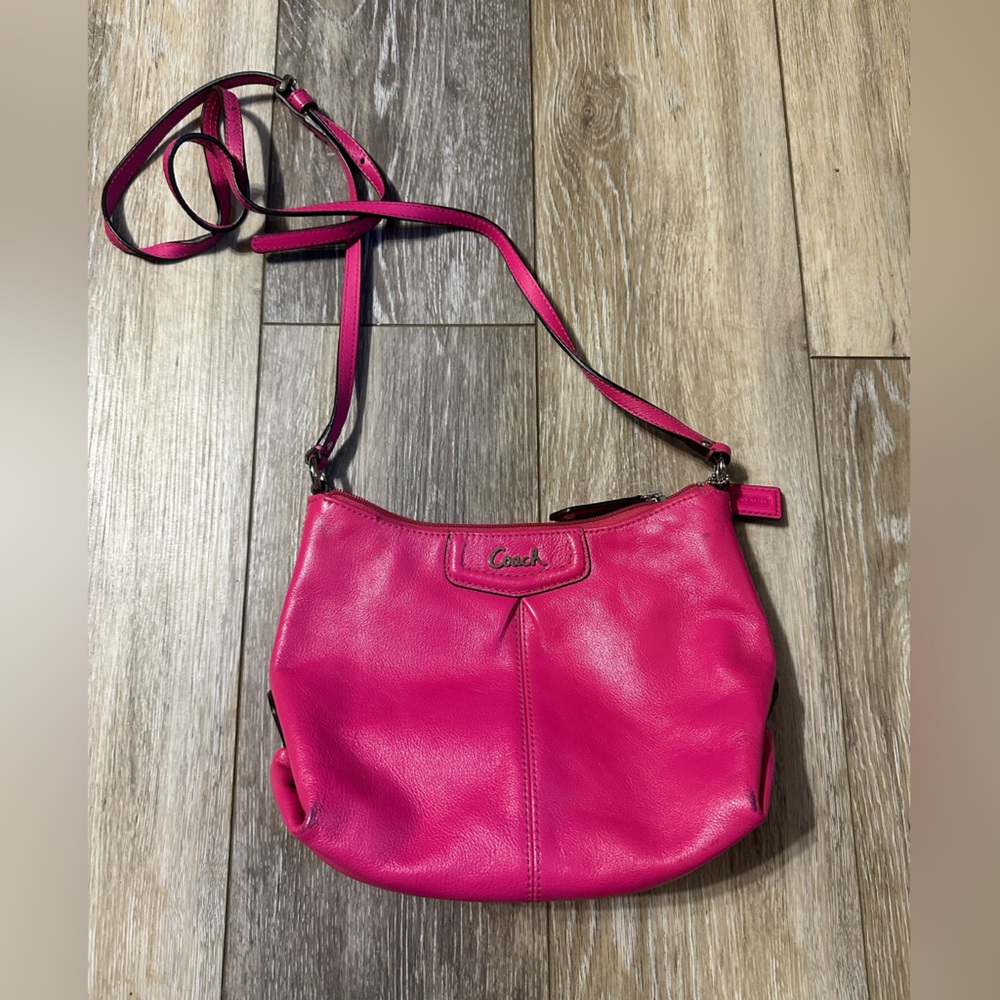Coach Pink Leather Crossbody Bag